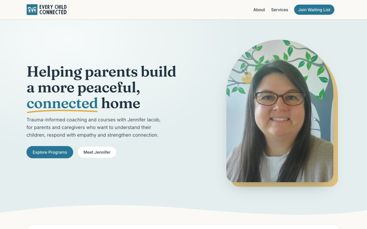 Every Child Connected homepage